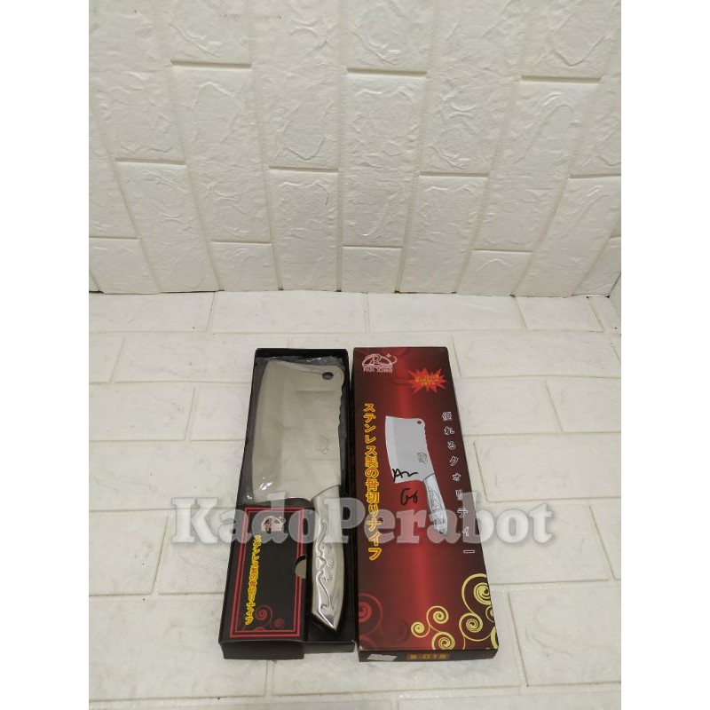 Golok Ruixing B- 018 full stainless - golok daging - golok daging kuat