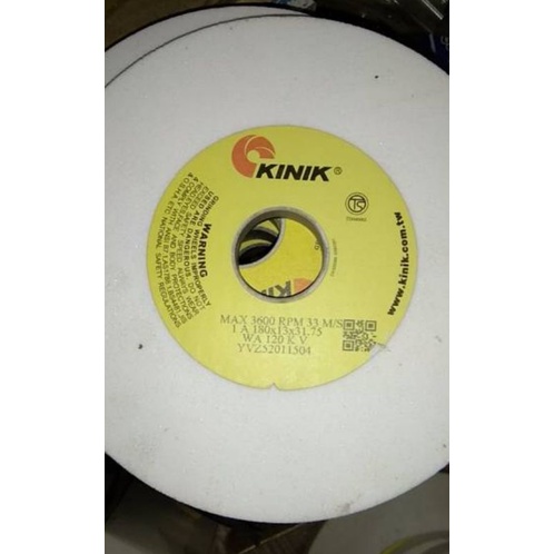 KINIK Grinding Wheel WA 120 KV1A - Batu Gerinda KINIK 180 x 13 x 31.75