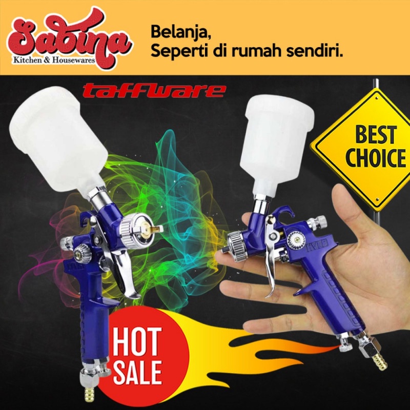 Spray Gun Tabung Atas Nozzle HVLP Alat Semprot Cat Airbrush 125ml