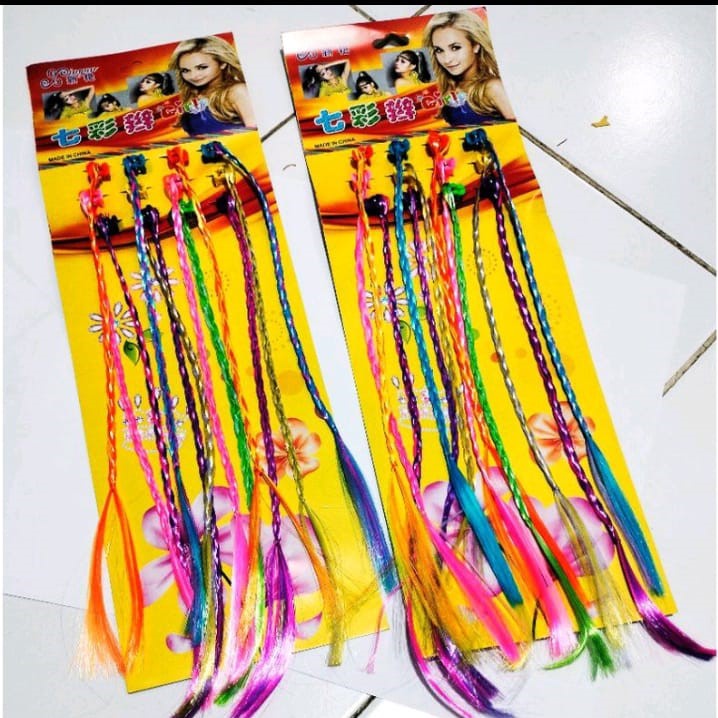 ASEMKAJKT - Jepitan Rambut Anak Palsu Warna Warni