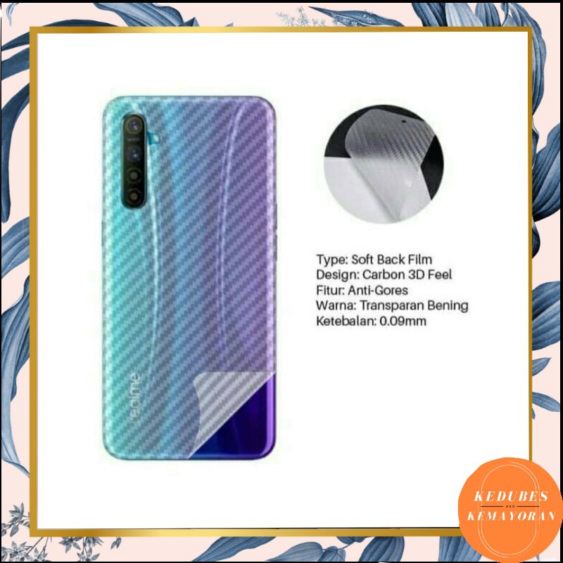 Promo skin carbon Realme C12, 5i,  C1, C15, C11, X2 PRO, C2, C3, 3 PRO Anti gores hp [KK]