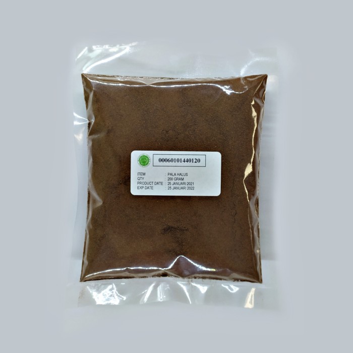 

PALA BUBUK / NUTMEG POWDER KEMASAN 200 GRAM KUALITAS PREMIUM 100% ASLI