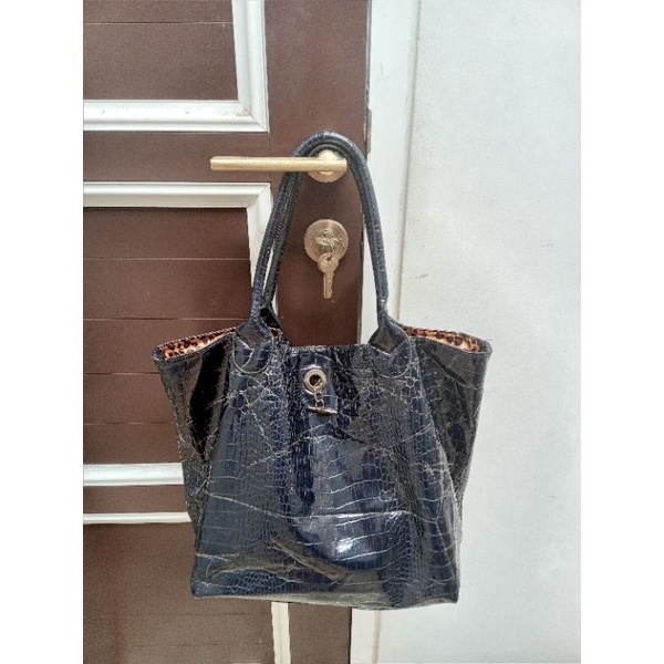 PRELOVED PL TOTE HOBO TAS J.POLACK KULIT LEMES FREE POUCH