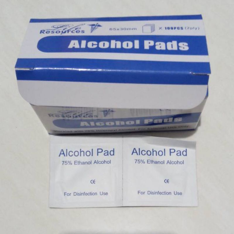 life resources alcohol pads 100pcs / alcohol pads life resources / alcohol pads murah. / alcohol mur