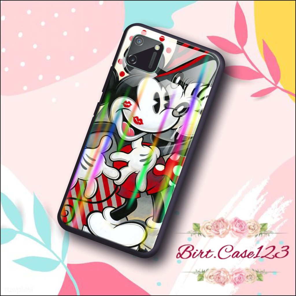 case softcase gambar MICKEY MOUSE back case glass aurora Vivo Y91 Y17 Y12 Y15 Y93 Y95 Y81 Y83 BC146