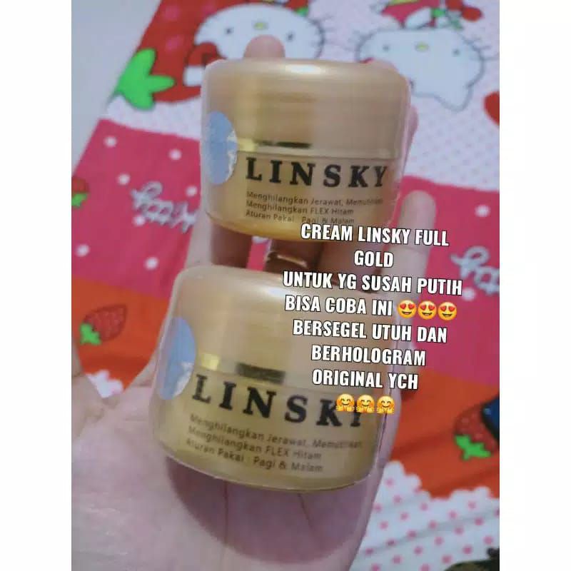 SEPAKET LINSKY FULL GOLD ORIGINAL 100% BERSEGEL