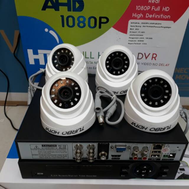 PAKET CCTV MURAH 4CHANNEL 1.3MP KUALITAS BAGUS KOMPLIT TGL PASANG