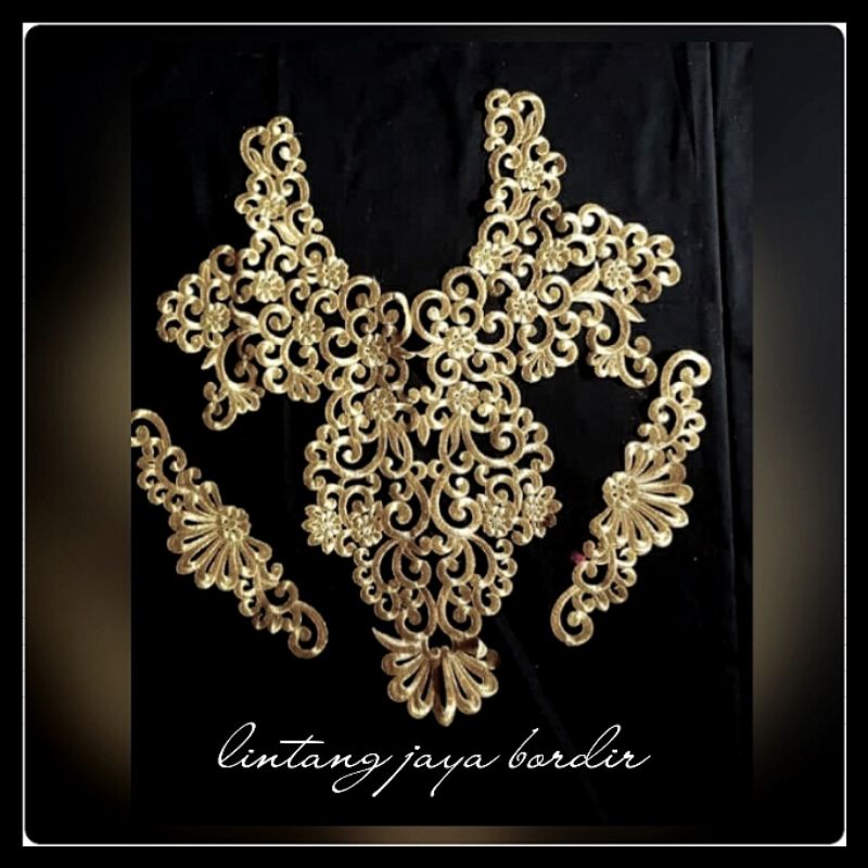 renda bordir pundak coker dada kipas