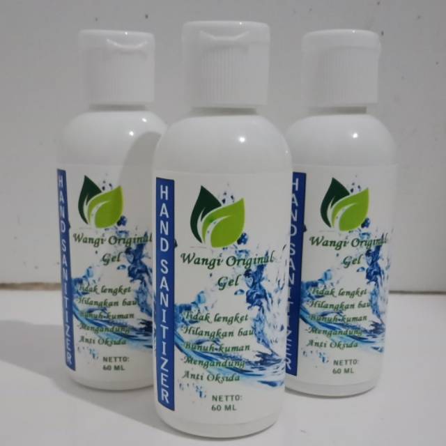 hand sanitizer ukuran 60 ml fliptop kadar alkohol 75 %