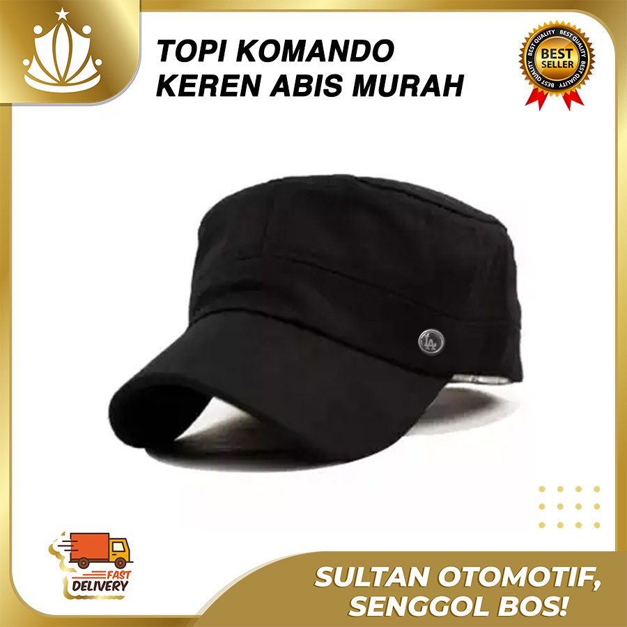 Topi Komando Commando Cap murah Kulit Osaka Japan Import HIGH QUALITY