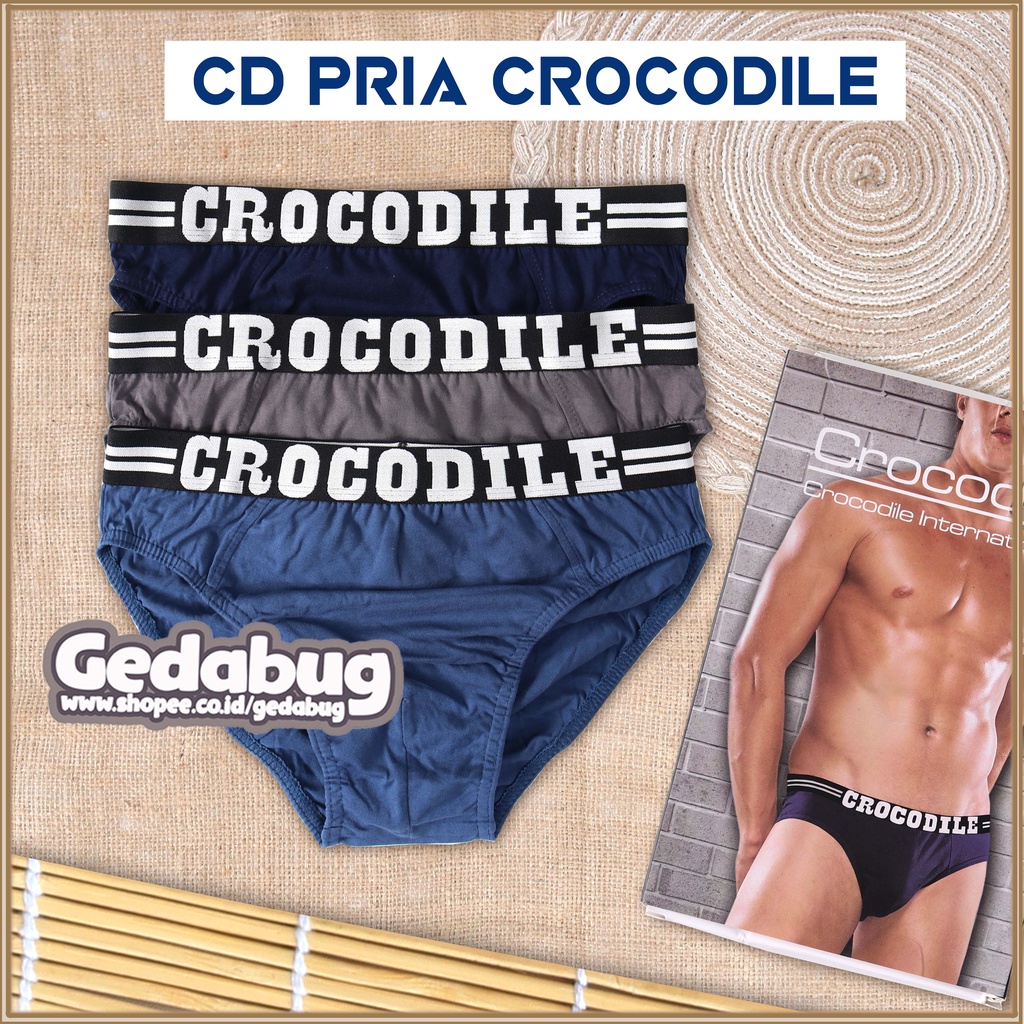 CD CROCODILE 521 - 251 | Celana Dalam pria Karet Boxer Original | Terbaru Gedabug