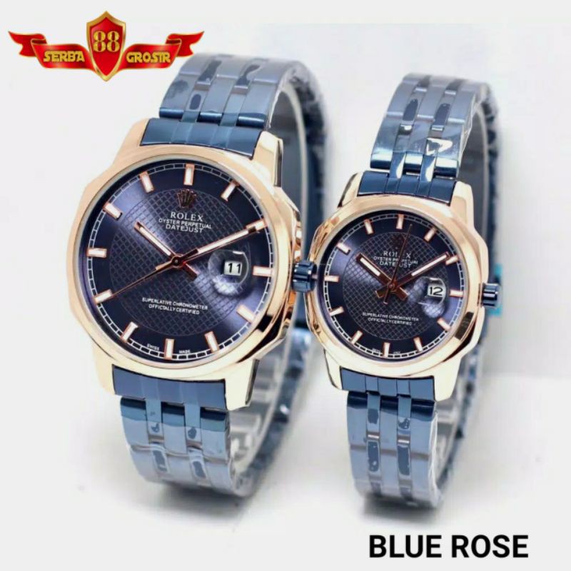 Original NEW ROLEX JAM TANGAN COUPLE - WATER RESIST - TANGGAL AKTIF - FREE BOX DAN BATERAI CADANGAN