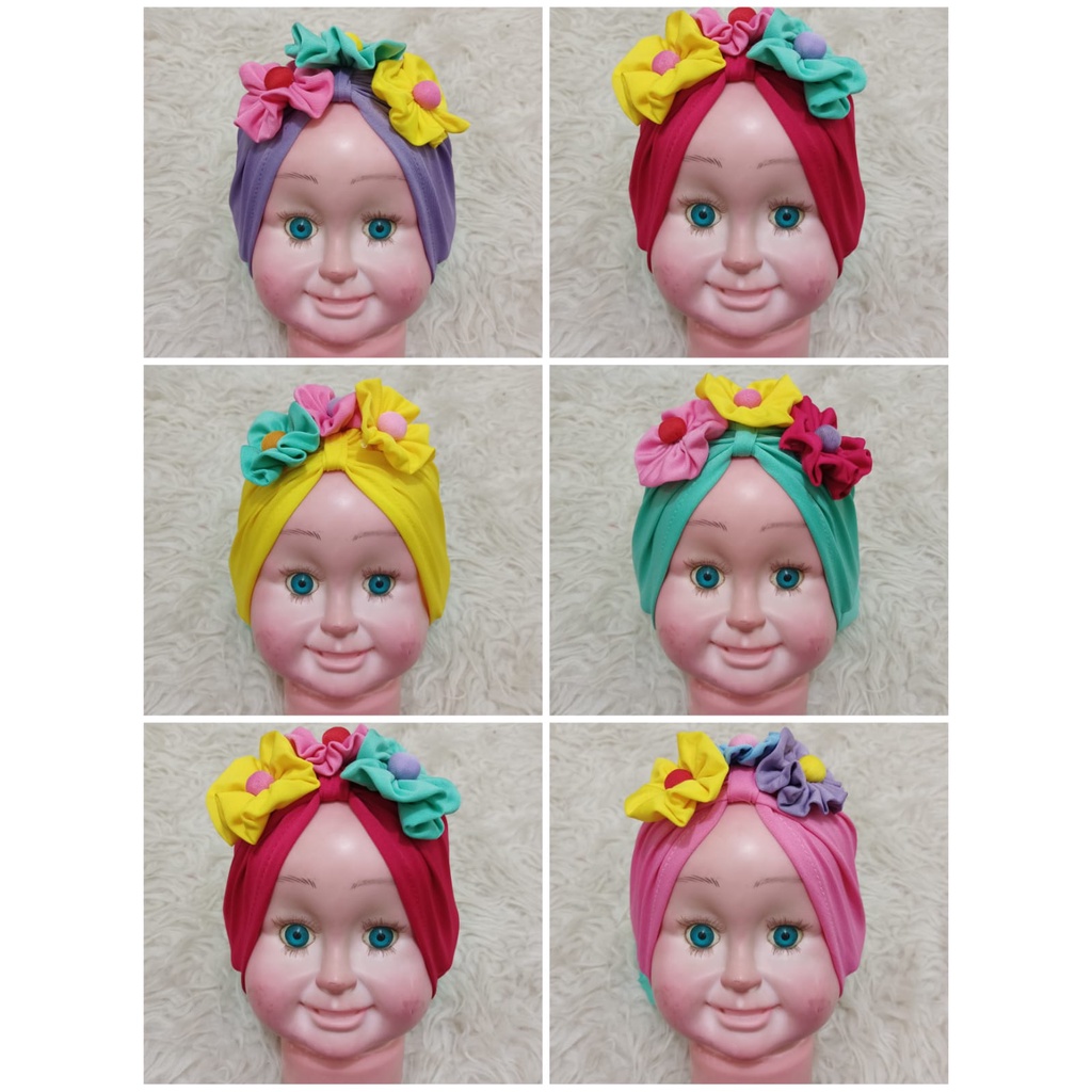 TERBARU Aksesoris Rambut Bayi Anak Bandana Yuki / Turban Bayi Yuki / Turban Bayi Perempuan / Turban Bayi 0 6 Bulan