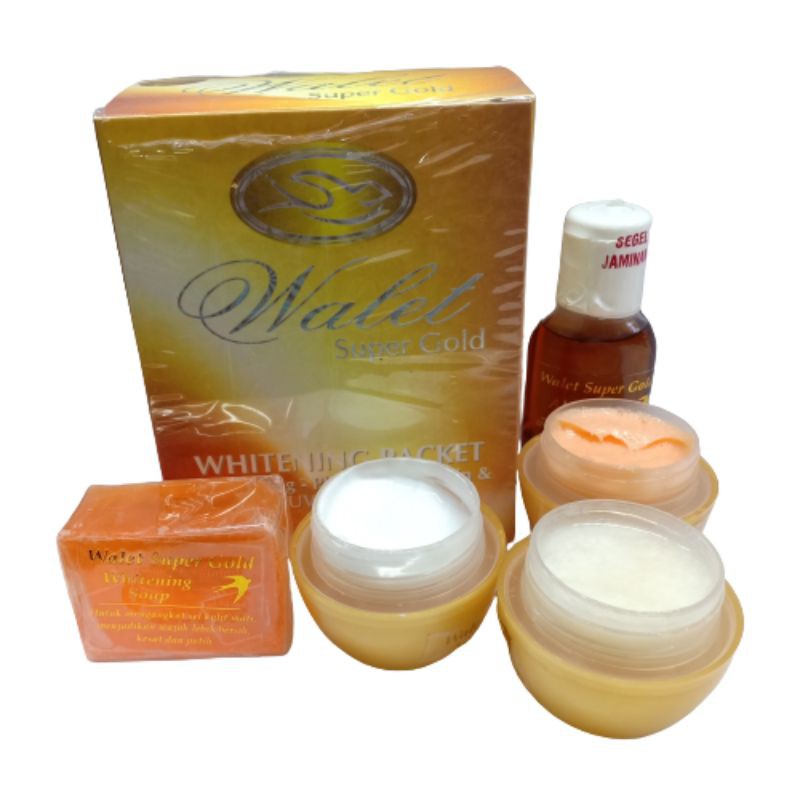 PAKET CREAM WALET SUPER GOLD 5IN1 POT GOLD 45k SUPER