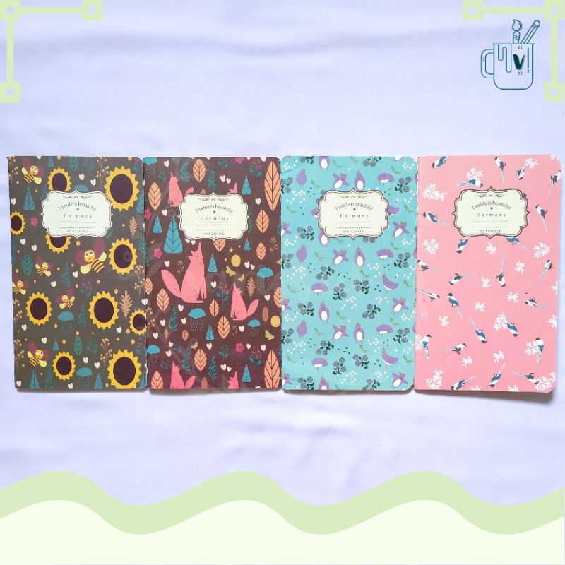 

Note Book | Notes | Buku Catatan | Buku Tulis A6 Cover Bee | Dog | Flowers | Birds - vintage