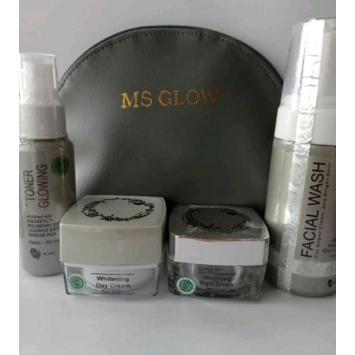MS Glow whitening series 1 paket original