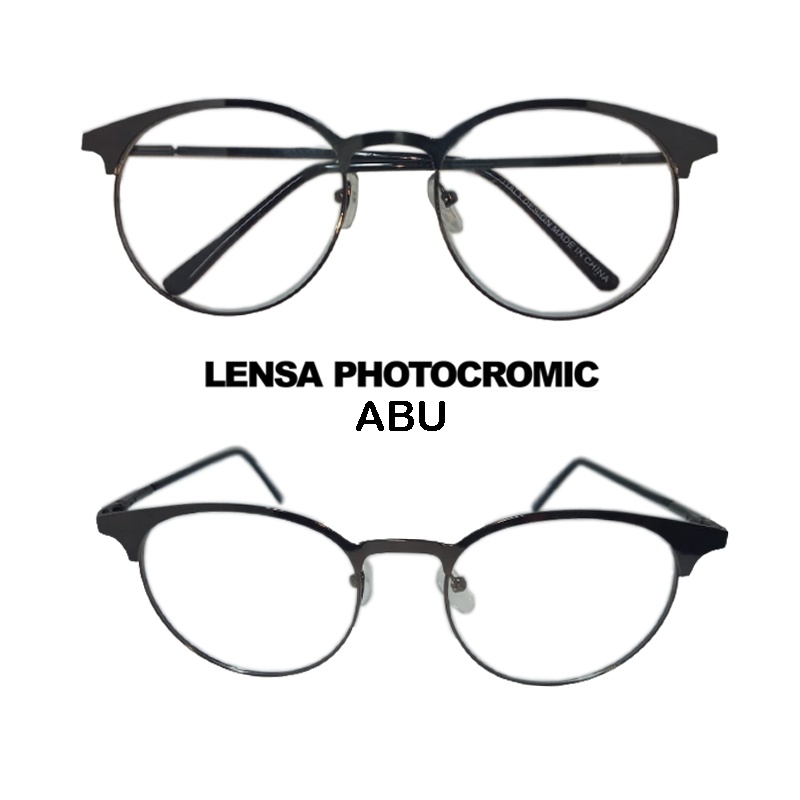 [PROMO] Kacamata Photocromic Korea / Lensa Photochromic Blue Ray Radiasi Korea Wanita 2 In 1 Kacamata lensa potokromik anti radiasi Sunglasses Unisex kacamata bingkai Titanium perubahan warna fotocromic New