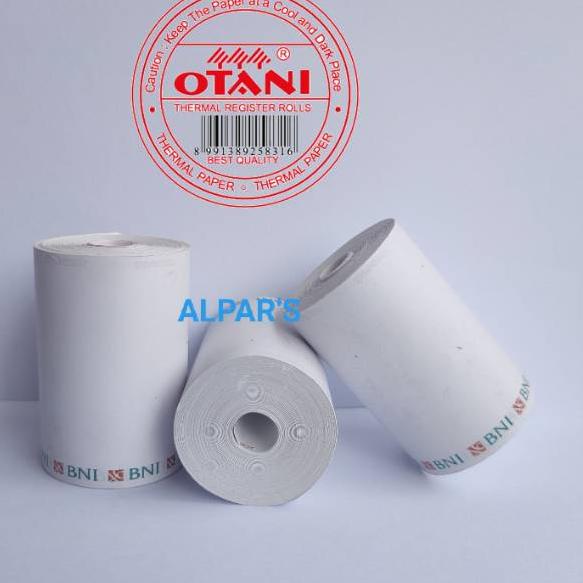 

Model baru Kertas thermal struk BNI . 57X36mm. RF87 (Kirim Sekarang)