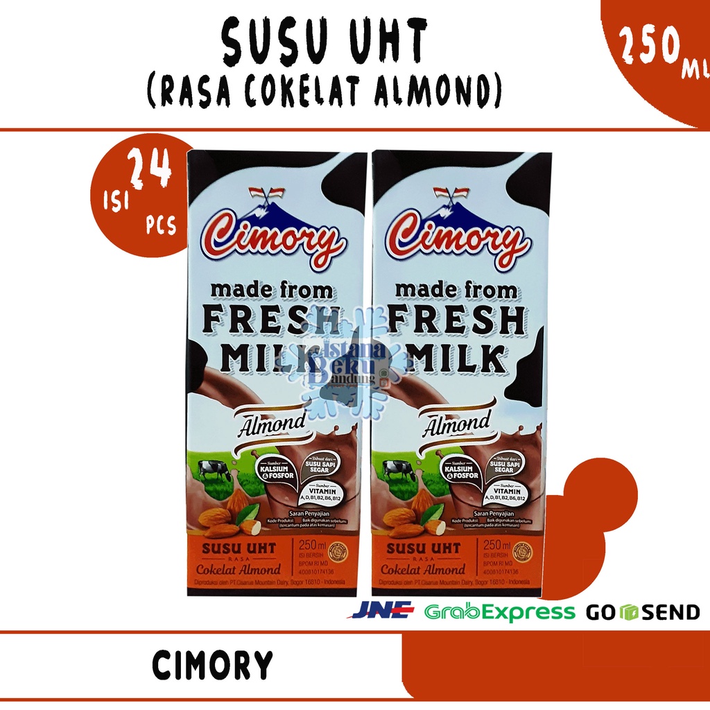 

Cimory Susu UHT Almond 250ml (1 Dus = 24 Pcs)