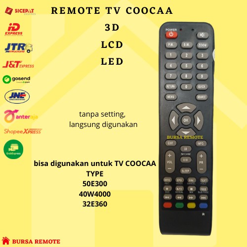 Remot / Remote LCD LED TV Coocaa Panjang  Ecer Dan Grosir