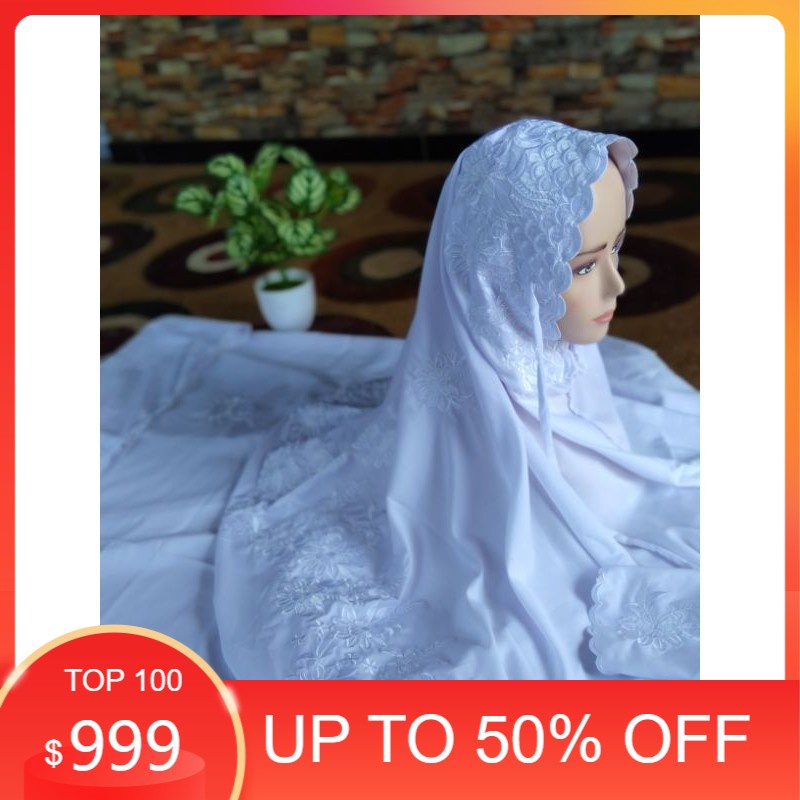 Mukena DEWASA Mukena SANTRI Mukena polino silk bordir Mukena lajur bordir bunga Mukena terusan bordi