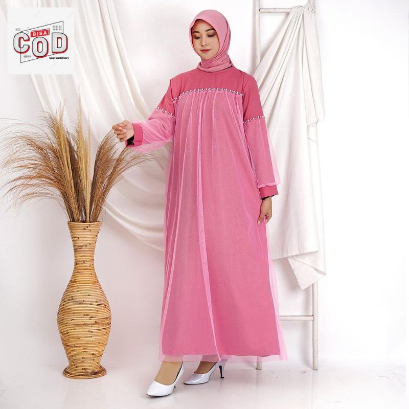 GAMIS MUSLIM BISA JUMBO DRESS BIG SIZE BAJU MUSLIM