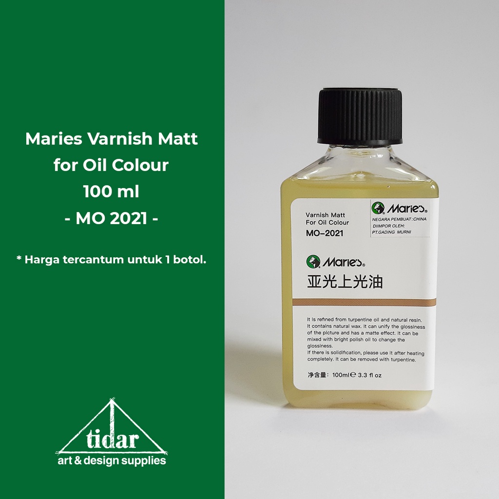 

[MR] Maries Varnish Matt 2021 for Oil Colour 100 ml / Pernis Doff Cat Minyak