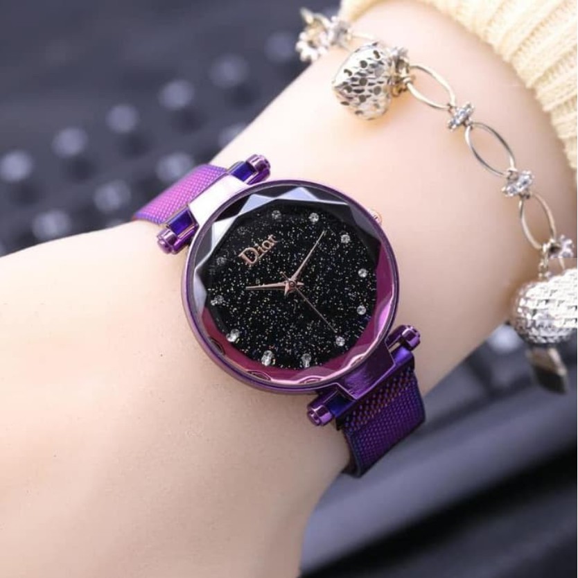 nyaman di tangan/ [✅COD] JAM TANGAN WANITA JAM MAGNET  RANTAI DIOR JAM TANGAN ANALOG IMPORT JAM