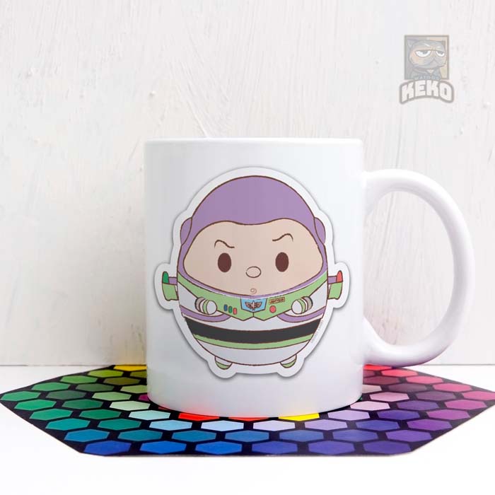 Mug Anime Kartun Mini Buzz Lightyear