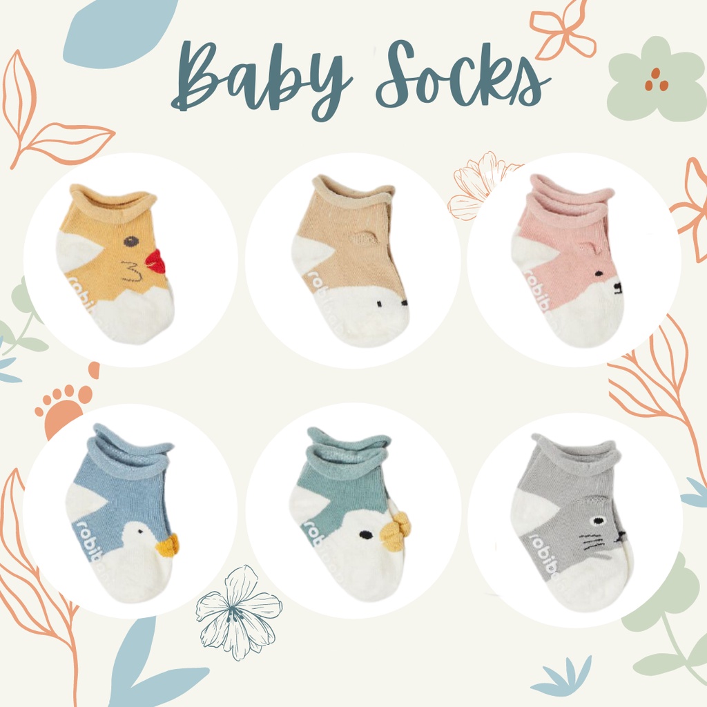 MBSS Kaus kaki anak bayi non-slip katun/ baby socks / ICE AGE