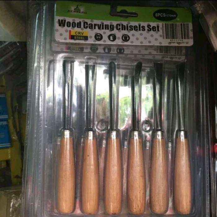

pahat Ukiran Kayu set 6pcs/wood chisels set 6 pcs