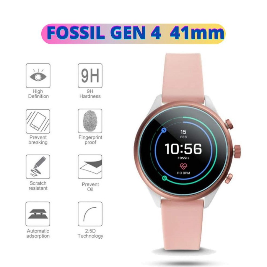 ANTI GORES FOSSIL SPORT GEN 4 41MM - TEMPERED GLASS PROTECTION - SCREEN GUARD KACA FOSSIL SPORT GEN4