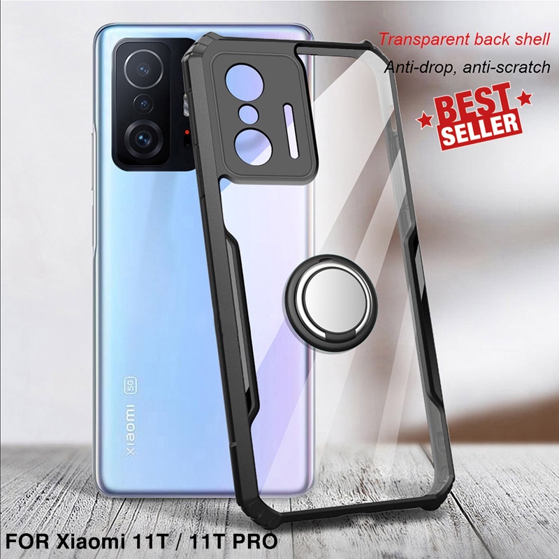 Case Xiaomi 11T / 11T PRO Ring Standing BLADE Transparan CLEAR Armor