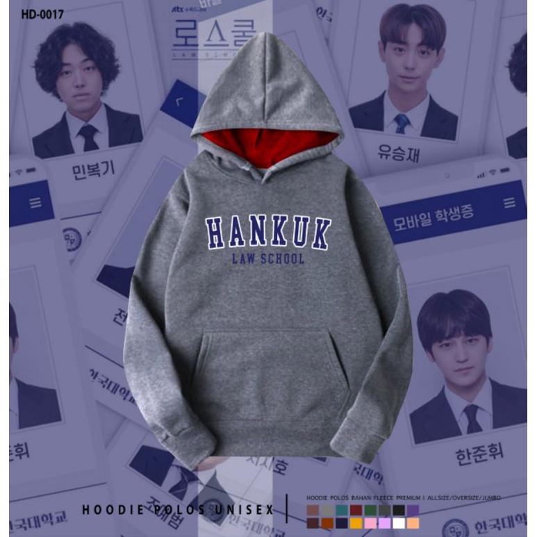 SWEATER HOODIE HANKUK/LAW SCHOOL/HOODIE K-DRAMA HANKUK UNISEX OVERSIZE