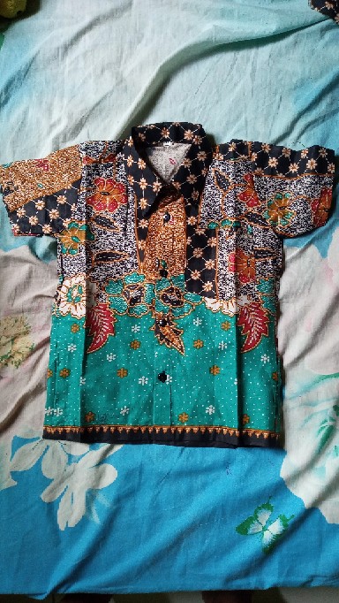 Promo Batik Couple Keluarga Sarimbit Sania Ruffle Batik Ori Ndoro Jowi Motif Sinaran