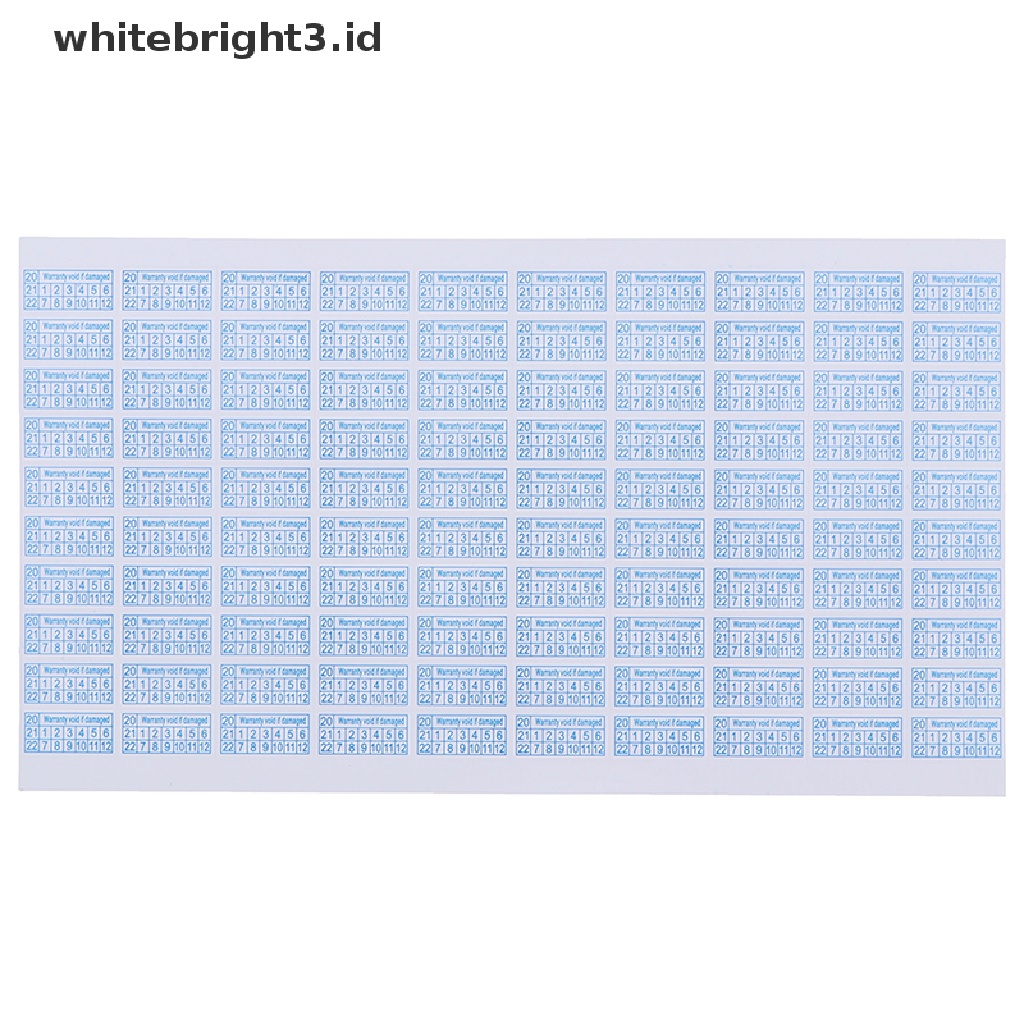 (whitebright3.id) 200pcs Stiker Label Pelindung Garansi Rusak 2020-2022