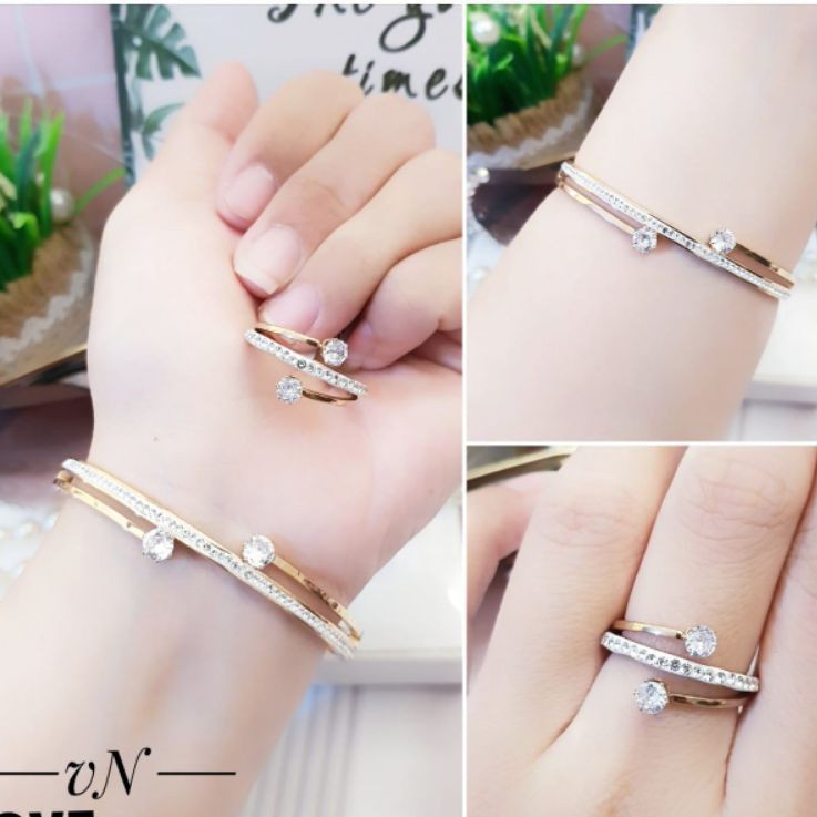 Titanium gelang dan cincin 123p1