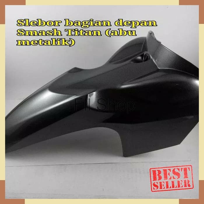 Aksesoris Motor Spakbor depan smash titan HITAM