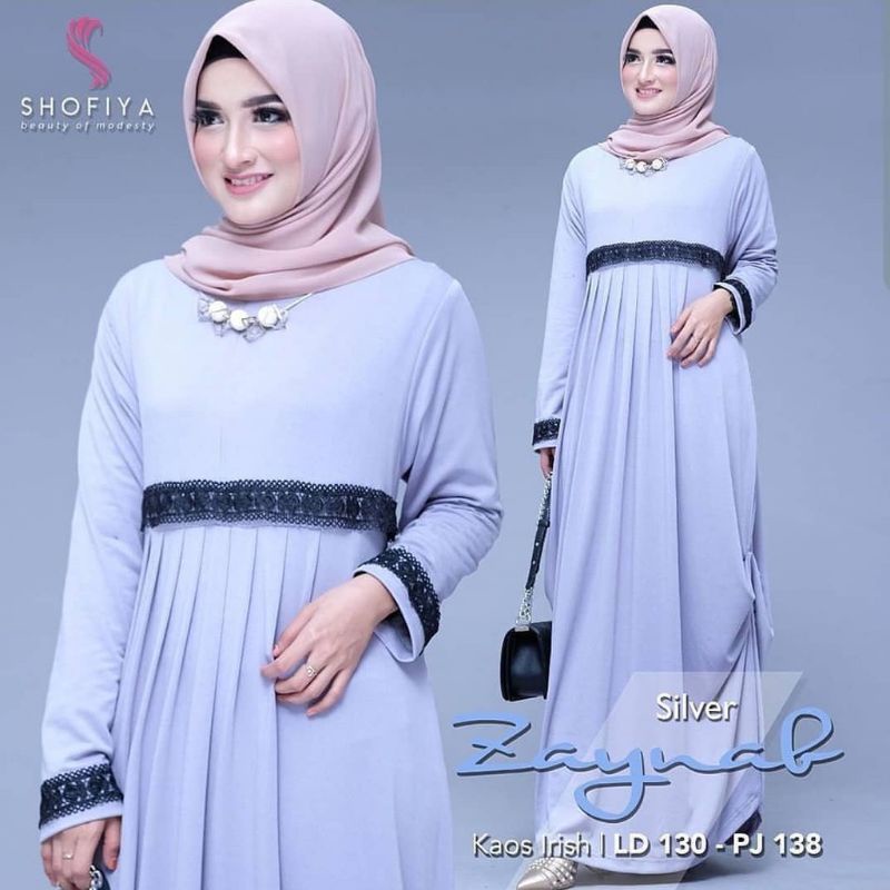 Zaynab maxi dress fashion muslim remaja wanita