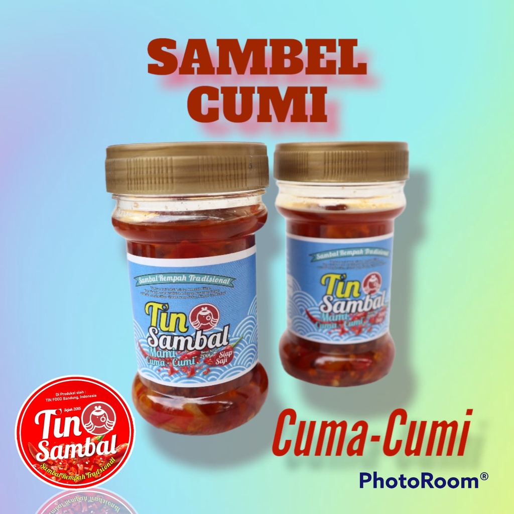 Sambal Cumi, baby cumi, Sambel cumi khas Tin Sambel-150 gr