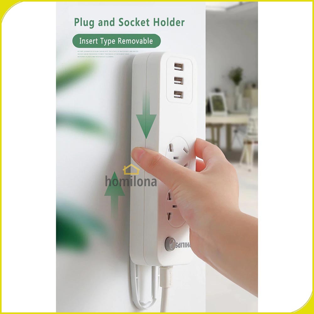 Liplasting Rak Gantungan Hook Wall Hanger Organizer Adhesive 10.3x4cm - TC23 - White