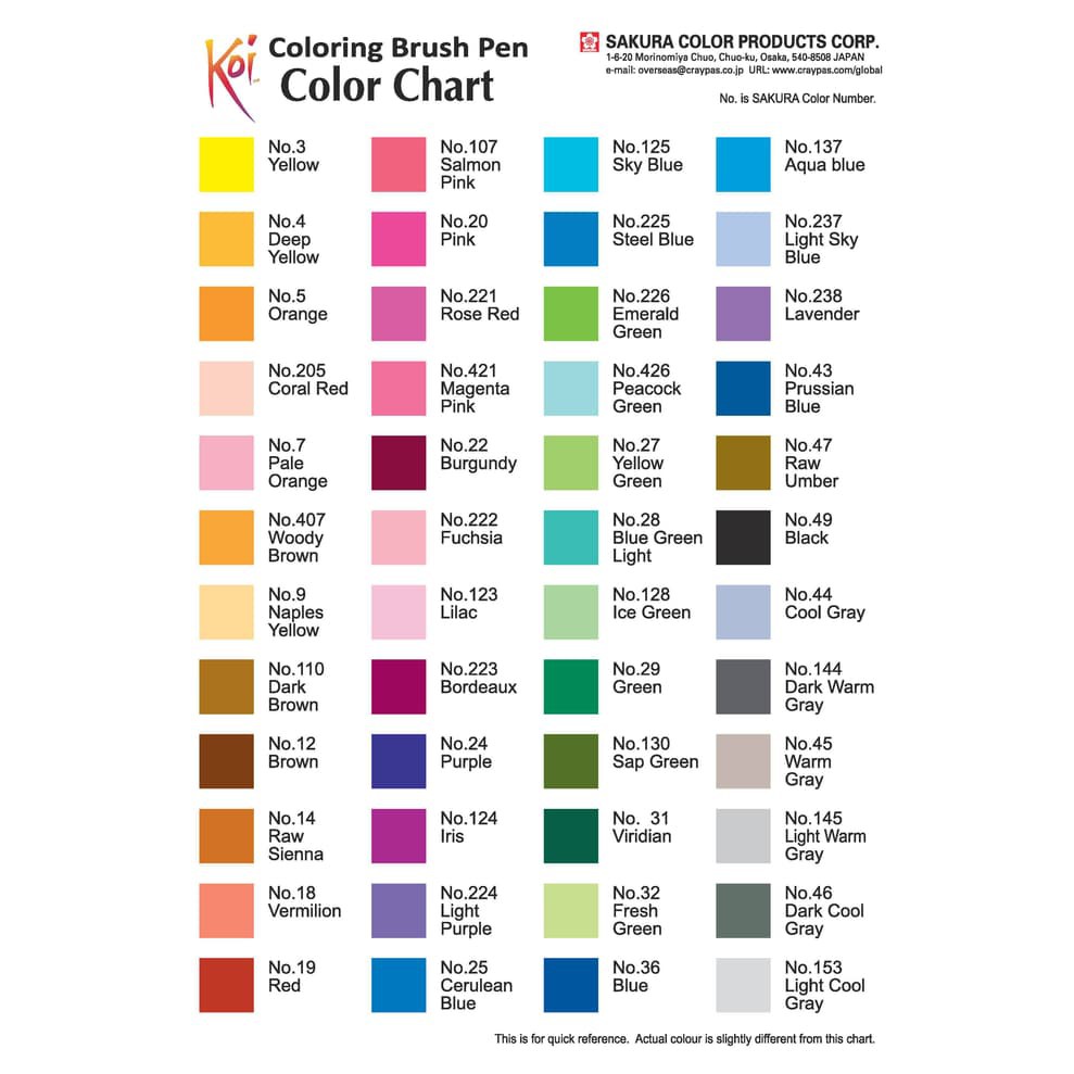 

[Promo] Sakura Koi Coloring Brush Pen Satuan Murah