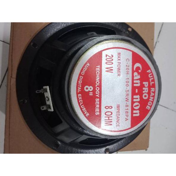 Paling Dicari.. Speaker  Spiker  Speker Canon Pro 8 inch Full range PA 200W 8 0hm