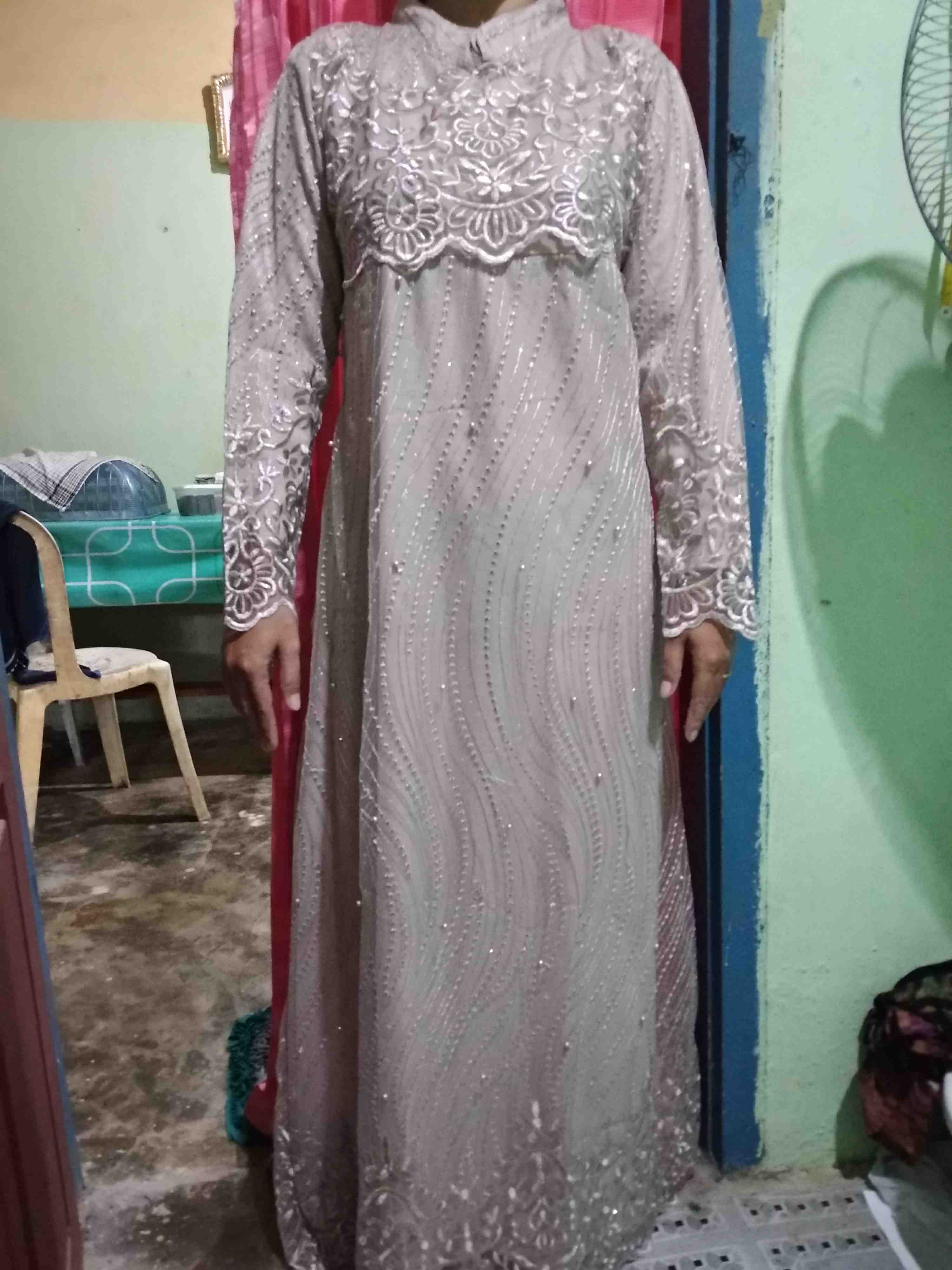 Gamis Tulle Modern Terbaru Muslim Fashion Wanita