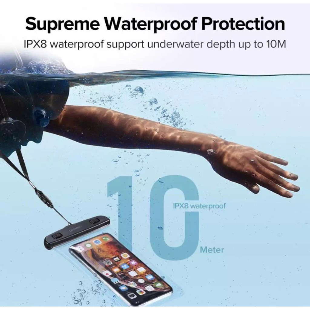 Ugreen Case Smartphone For Snorkeling Diving Swimming Pounch Kantong Hp Anti Air untuk Menyelam