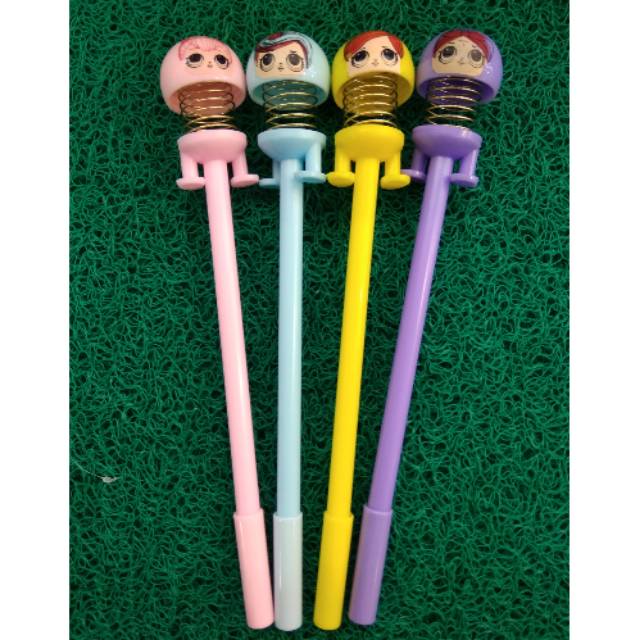

Pulpen gel ring katakter LOL lucu isi 12 pcs