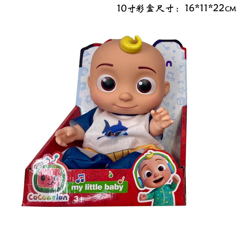 8in 10in Coco melon Music Toys Soft Melon Baby Cartoon Full Vinyl Body Kids Gift