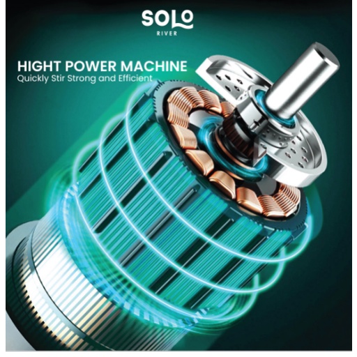 Solo River New Style Hand Mixer Wireless Blender Pengocok Telur Elektrik-4