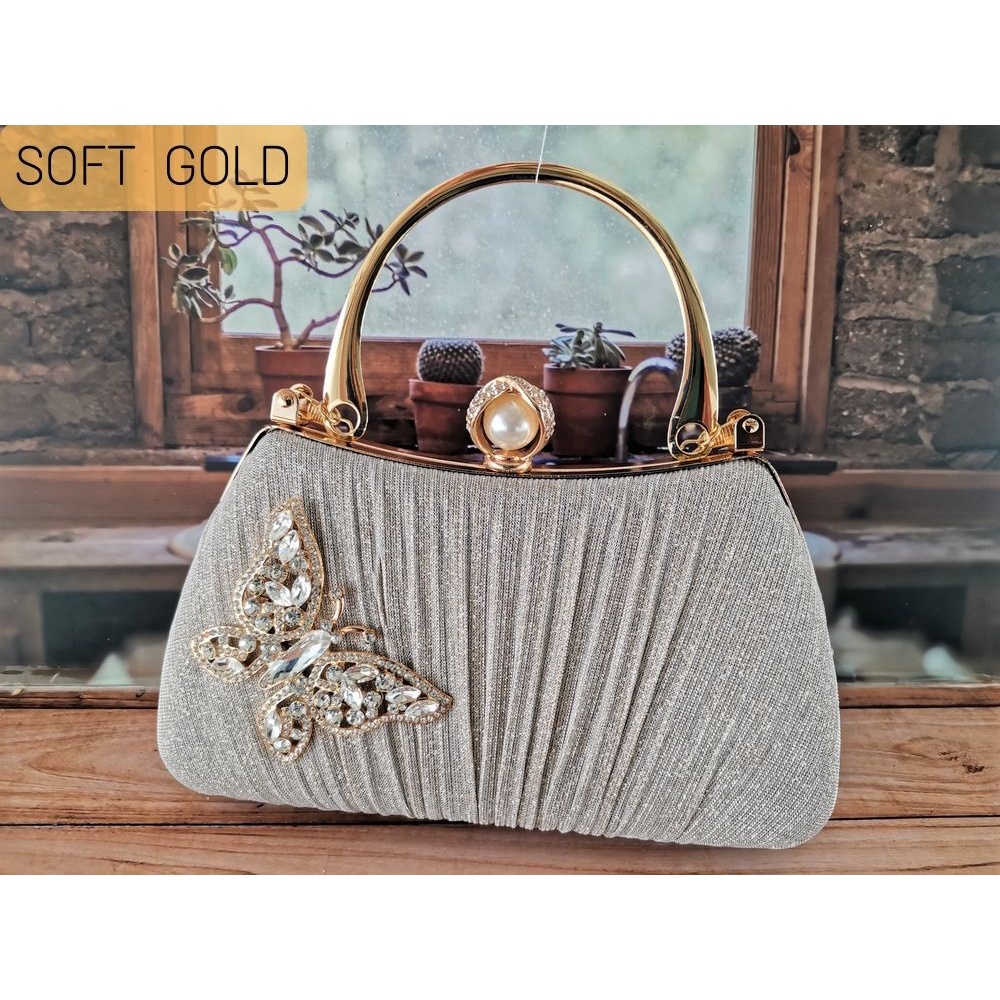 TERLARIS !!! Tas pesta wanita import elegan mewah terbaru warna gold,silver,red,black bahan satin halus Tas Pesta Import Kondangan Wanita Kristal Glitter tas pesta branded wanita tas clutch wanita pesta import ori