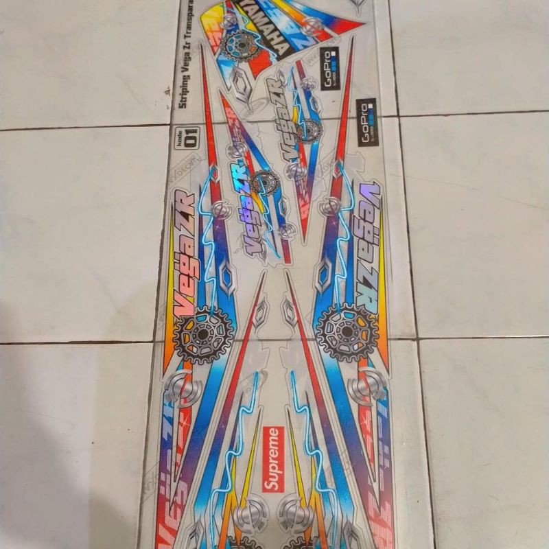 Striping Vega ZR transparan hologram